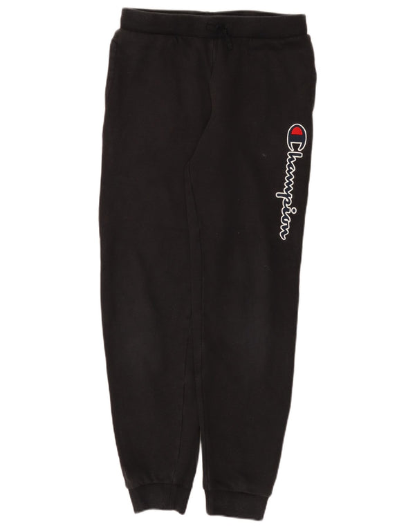 Champion Boys Graphic Tracksuit Trousers Joggers 13-14 Years XL Black