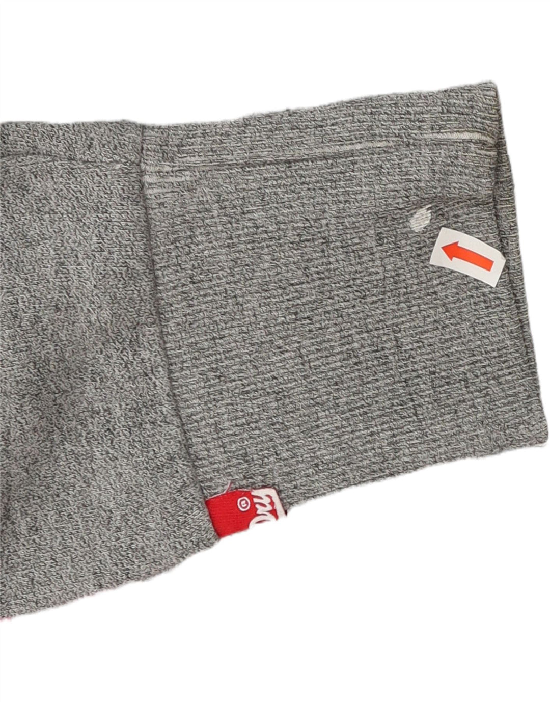 SUPERDRY Womens Graphic Hoodie Jumper UK 16 Large Grey Vintage Superdry and Second-Hand Superdry from Messina Hembry 