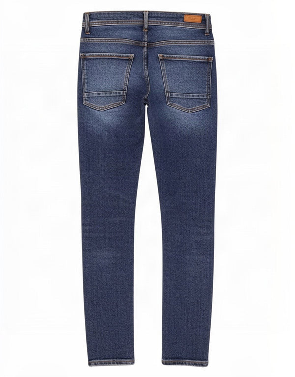 Zara Mens Skinny Jeans EU 38 Small W30 L29 Blue Cotton