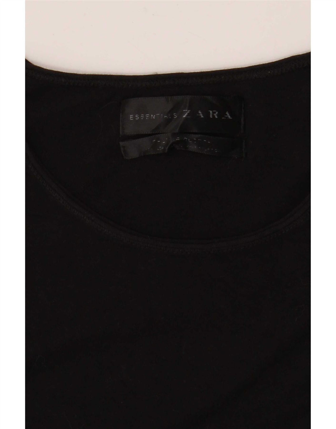 Zara Womens T-Shirt Top UK 14 Medium Black