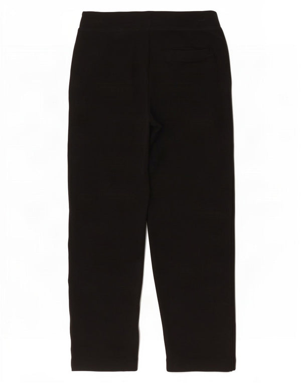 Marks & Spencer Womens Tracksuit Trousers UK 12 Medium Black Animal Print
