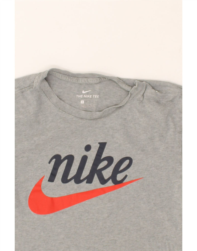 NIKE Mens Graphic T-Shirt Top Small Grey Cotton | Vintage Nike | Thrift | Second-Hand Nike | Used Clothing | Messina Hembry 