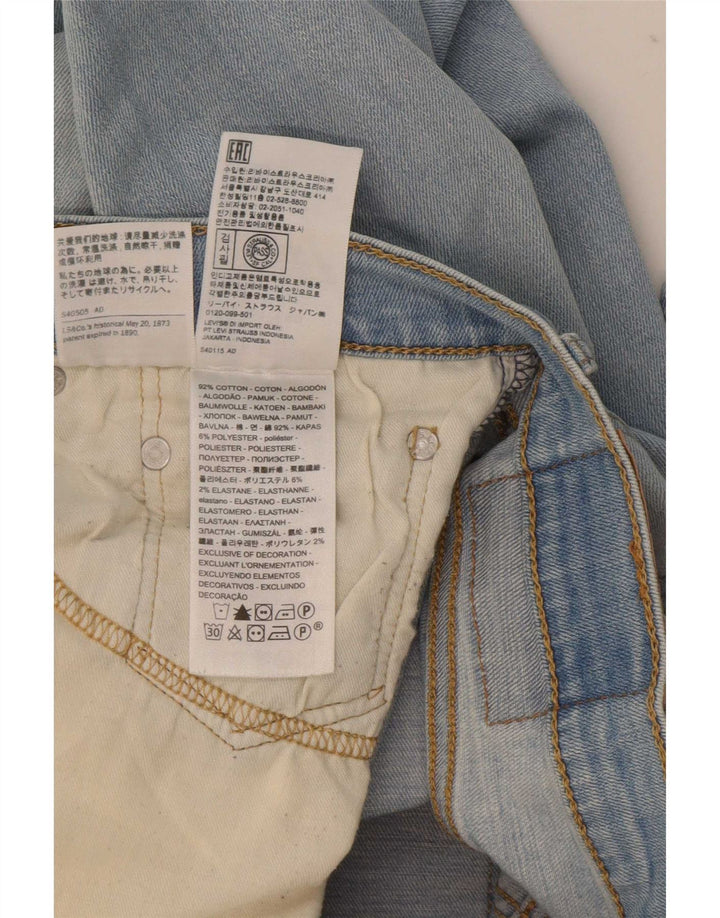 Levi's Womens 511 Slim Jeans W32 L32 Blue Cotton
