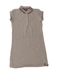 TOMMY HILFIGER Girls Polo Dress 13-14 Years Grey