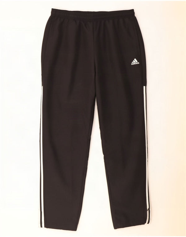 Adidas Mens Tracksuit Trousers Joggers Large Black Polyester