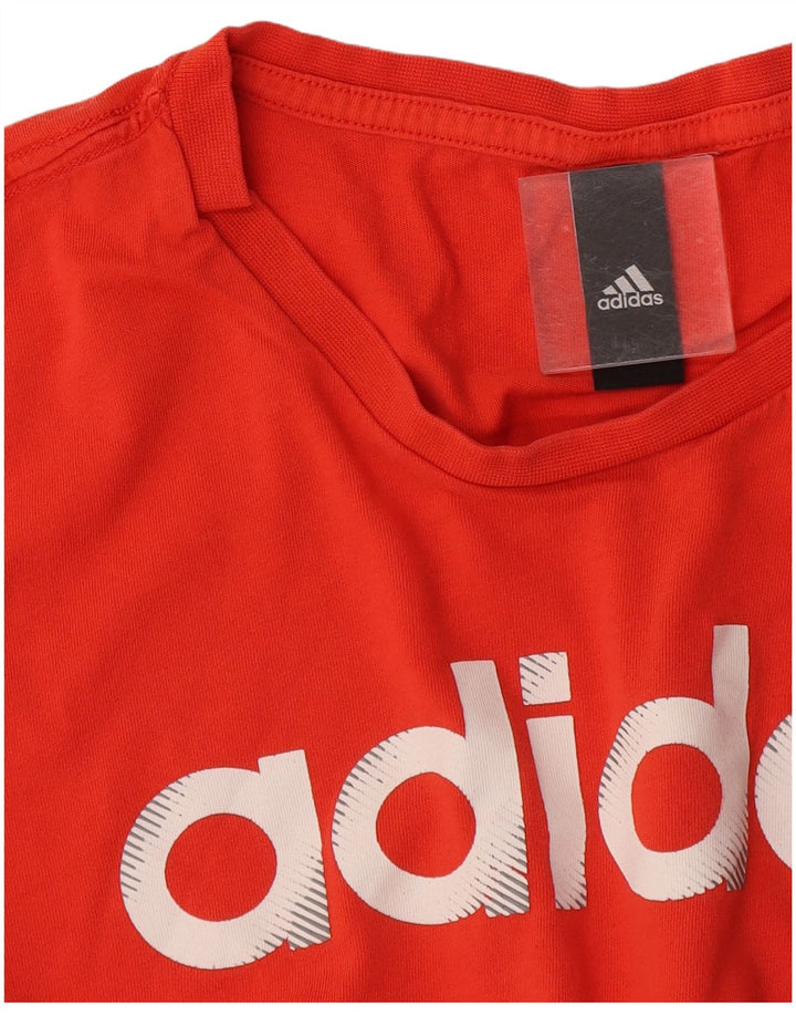 Adidas Mens Graphic T-Shirt Top Small Orange