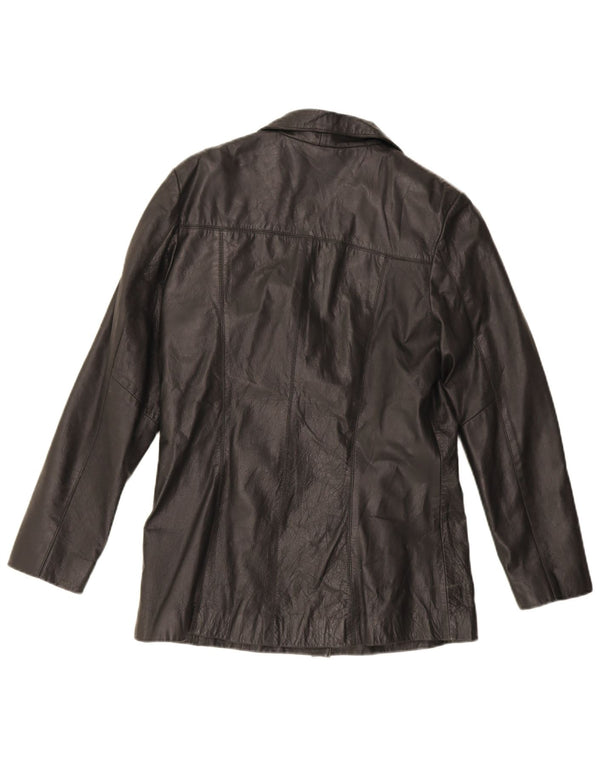 Saki Womens Leather Jacket EU 40 Medium Black Leather