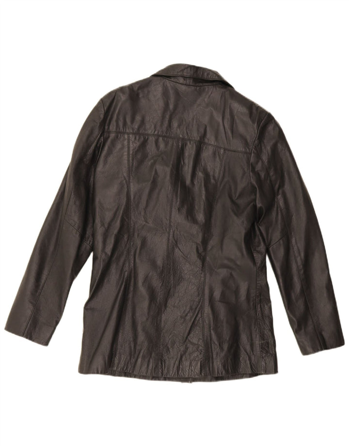 Saki Womens Leather Jacket EU 40 Medium Black Leather