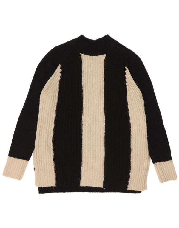 Marks & Spencer Womens Turtle Neck Jumper Sweater UK 10 Small Black