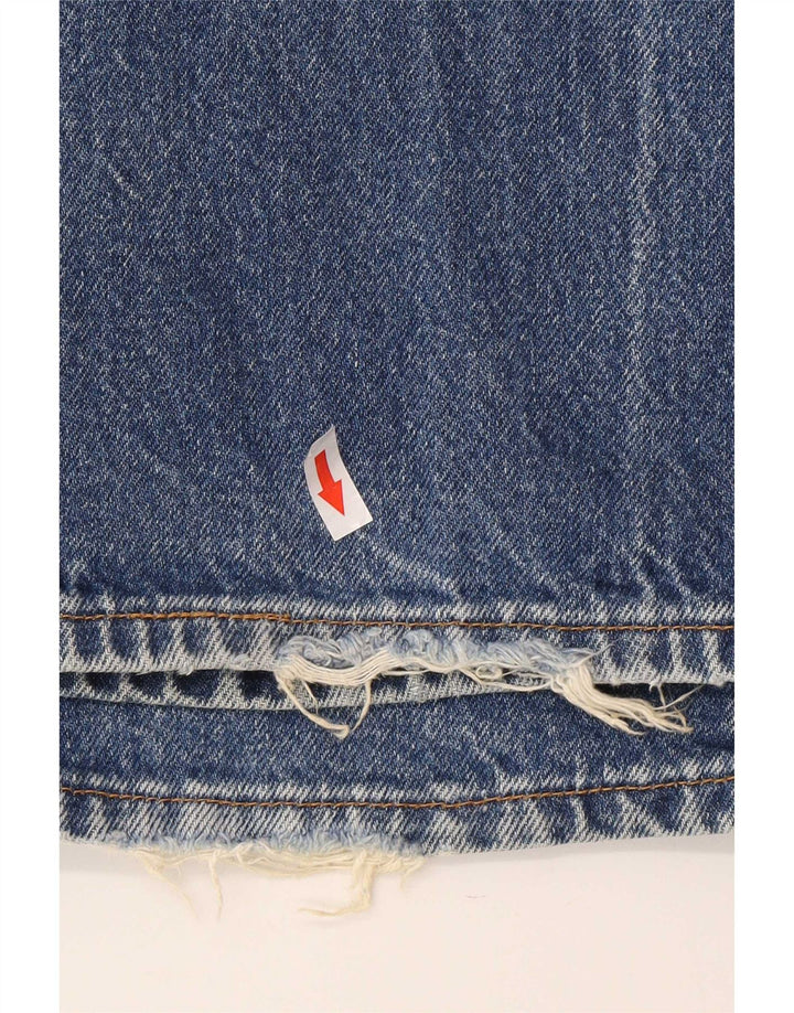Levi's Mens 505 Regular Fit Straight Jeans W40 L34 Blue Cotton