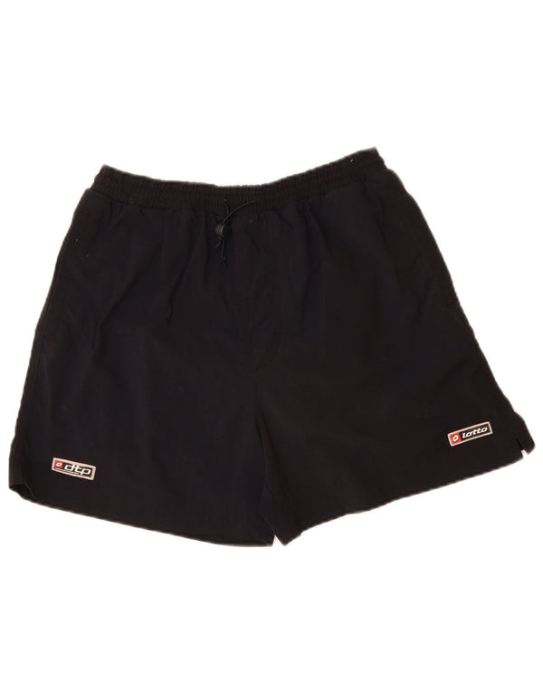 LOTTO Mens Sport Shorts UK 38/40 Medium Black Polyamide
