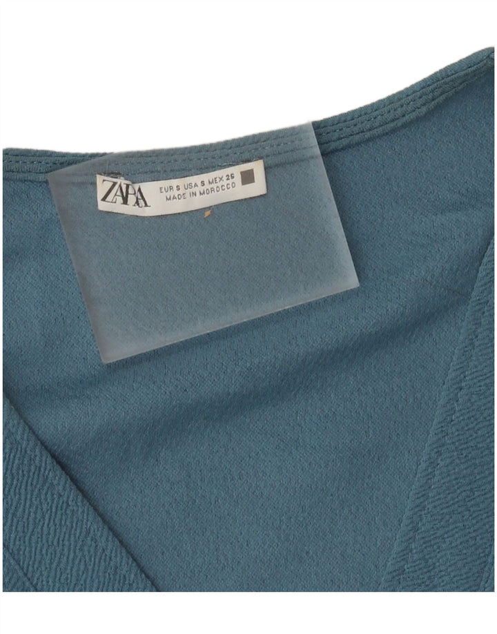 Zara Womens Oversized Shift Dress UK 10 Small Blue