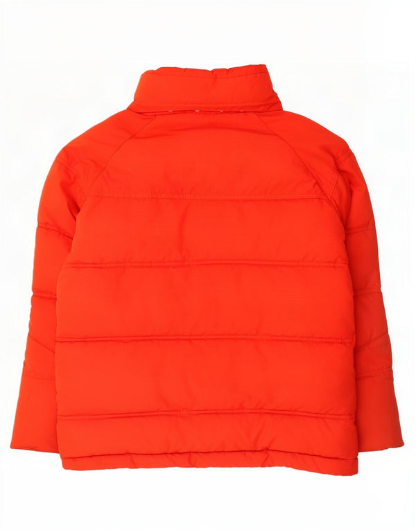 Nike Boys Hooded Padded Jacket 8-9 Years Small Red Polyester