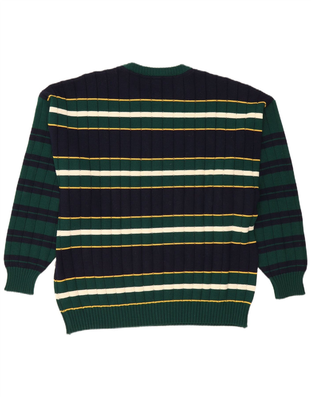 White Sails Mens Crew Neck Jumper Sweater 2XL Navy Blue Striped