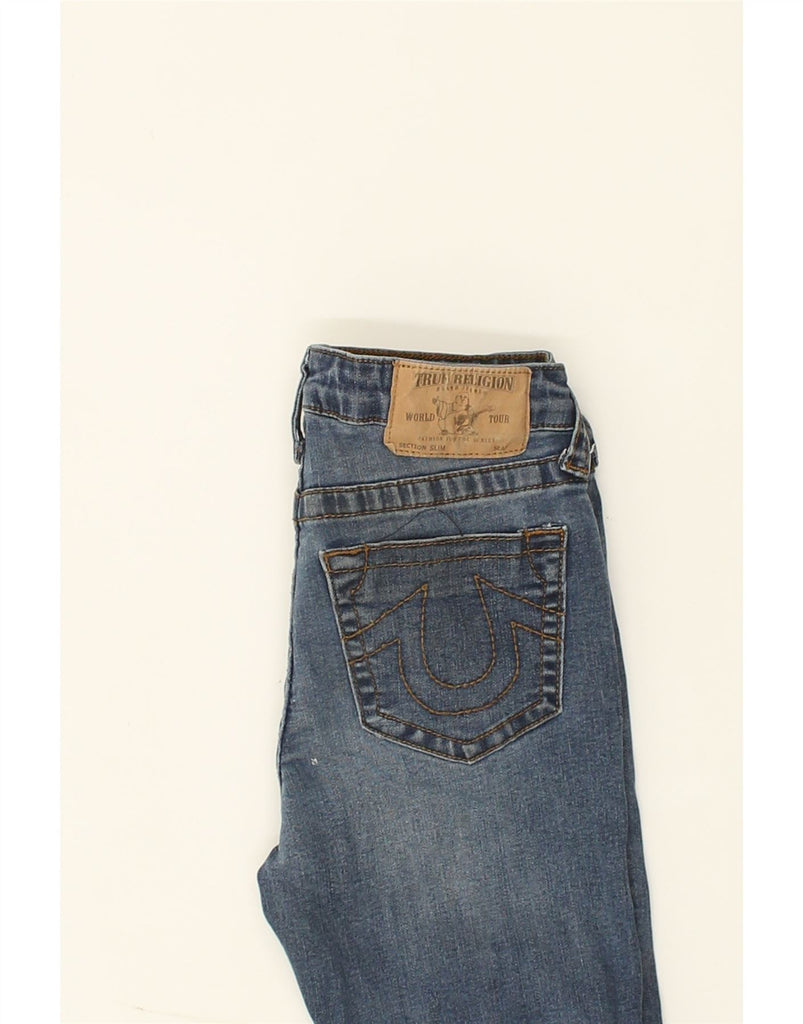 TRUE RELIGION Girls Distressed Slim Jeans 7-8 Years W22 L23  Blue Cotton | Vintage True Religion | Thrift | Second-Hand True Religion | Used Clothing | Messina Hembry 