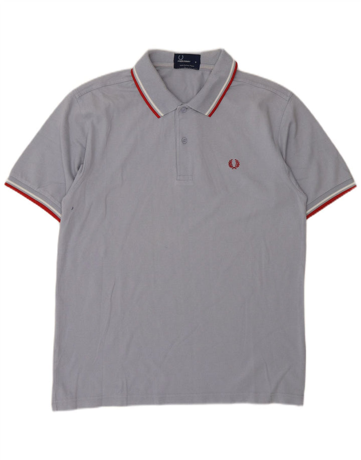 Fred Perry Mens Polo Shirt Medium Grey Cotton
