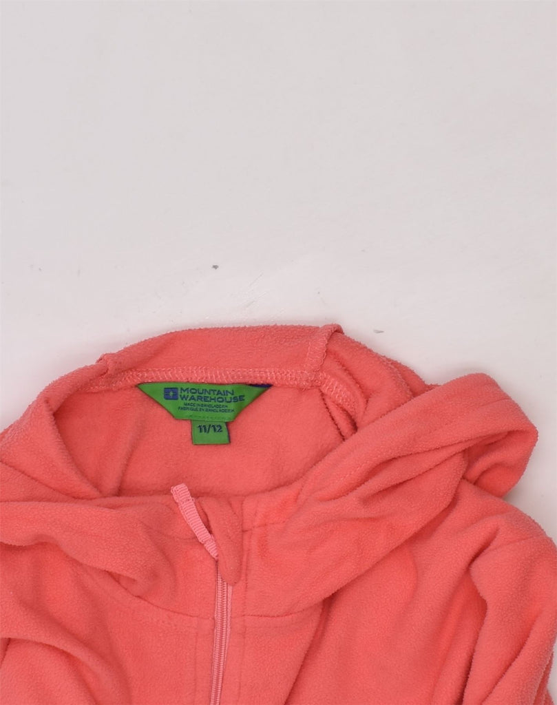 MOUNTAIN WAREHOUSE Girls Fleece Jumper 11-12 Years Orange Polyester | Vintage Mountain Warehouse | Thrift | Second-Hand Mountain Warehouse | Used Clothing | Messina Hembry 