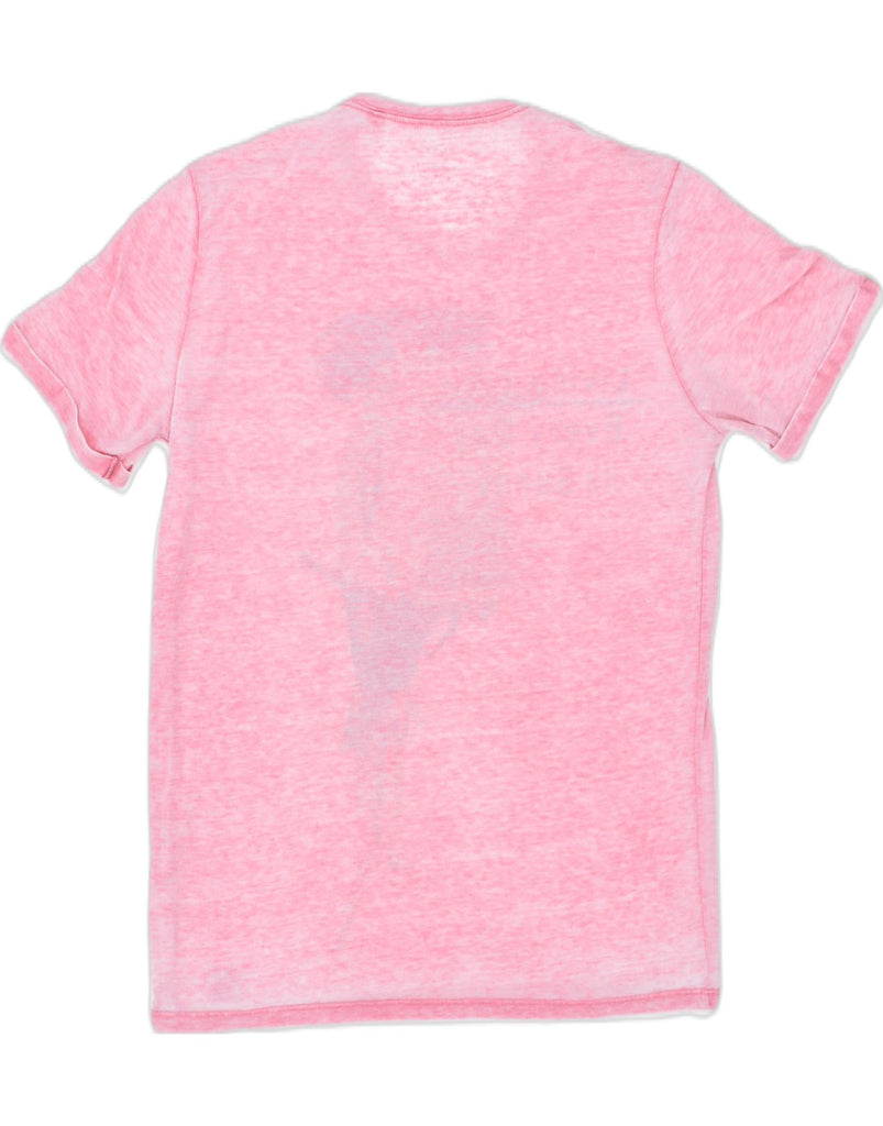 GUESS Mens Graphic T-Shirt Top Small Pink | Vintage | Thrift | Second-Hand | Used Clothing | Messina Hembry 