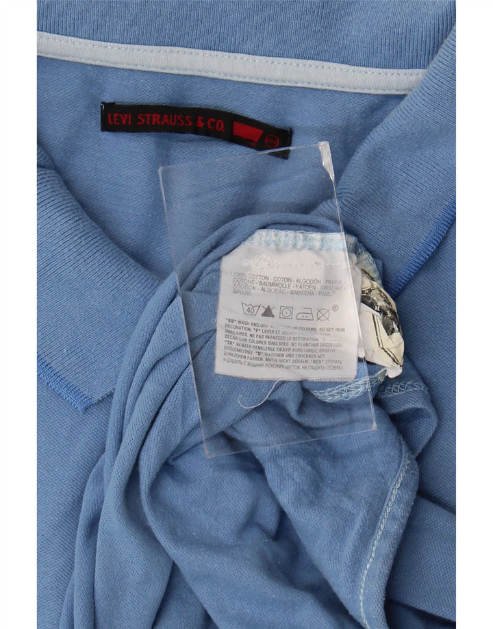 Levi's Mens Polo Shirt 2XL Blue Cotton