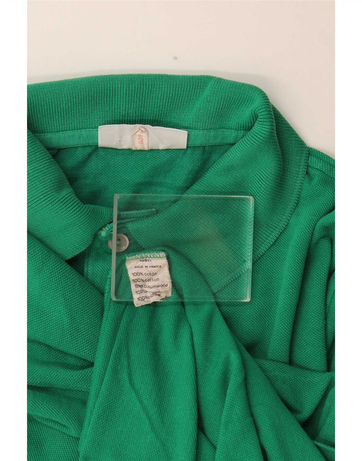 Lacoste Mens Polo Shirt Size 3 Small Green Cotton