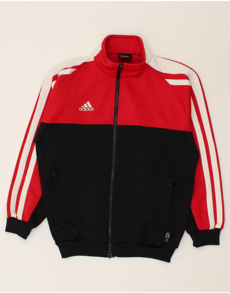 ADIDAS Boys Climalite Tracksuit Top Jacket 11-12 Years Black Colourblock | Vintage Adidas | Thrift | Second-Hand Adidas | Used Clothing | Messina Hembry 