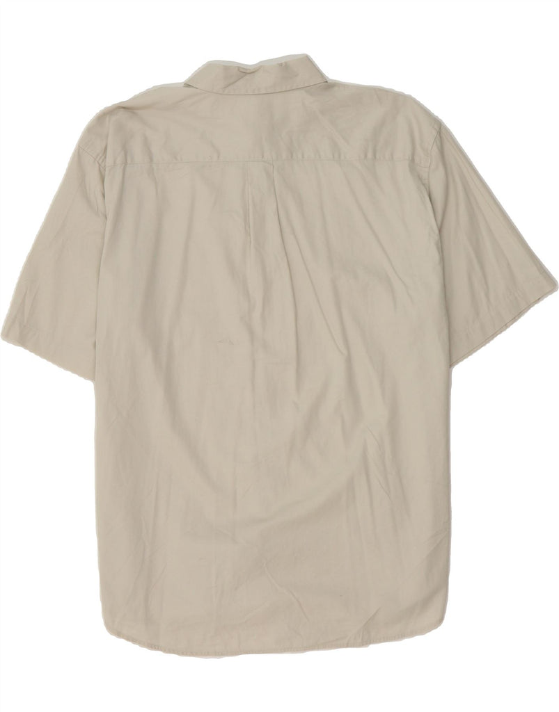 DOCKERS Mens Shirt Size 17 1/2 XL Beige Cotton Vintage Dockers and Second-Hand Dockers from Messina Hembry 