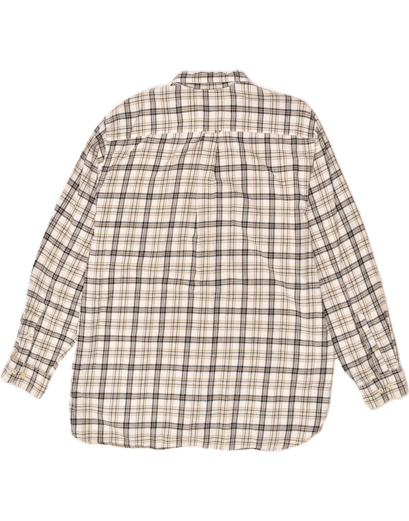 NAUTICA Mens Shirt XL Beige Check Cotton | Vintage Nautica | Thrift | Second-Hand Nautica | Used Clothing | Messina Hembry 