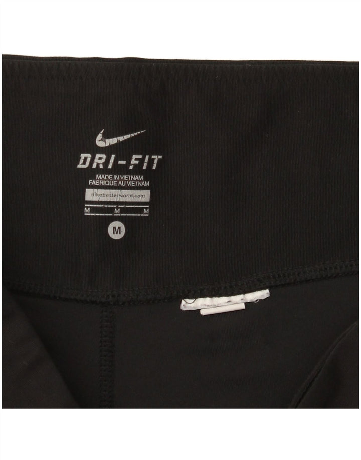 Nike Womens Dri Fit Tracksuit Trousers UK 14 Medium Black
