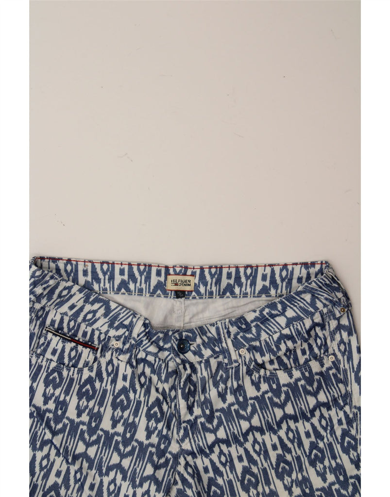 TOMMY HILFIGER Womens Slim Capri Jeans W32 L20 Blue Fair Isle Cotton Vintage Tommy Hilfiger and Second-Hand Tommy Hilfiger from Messina Hembry 
