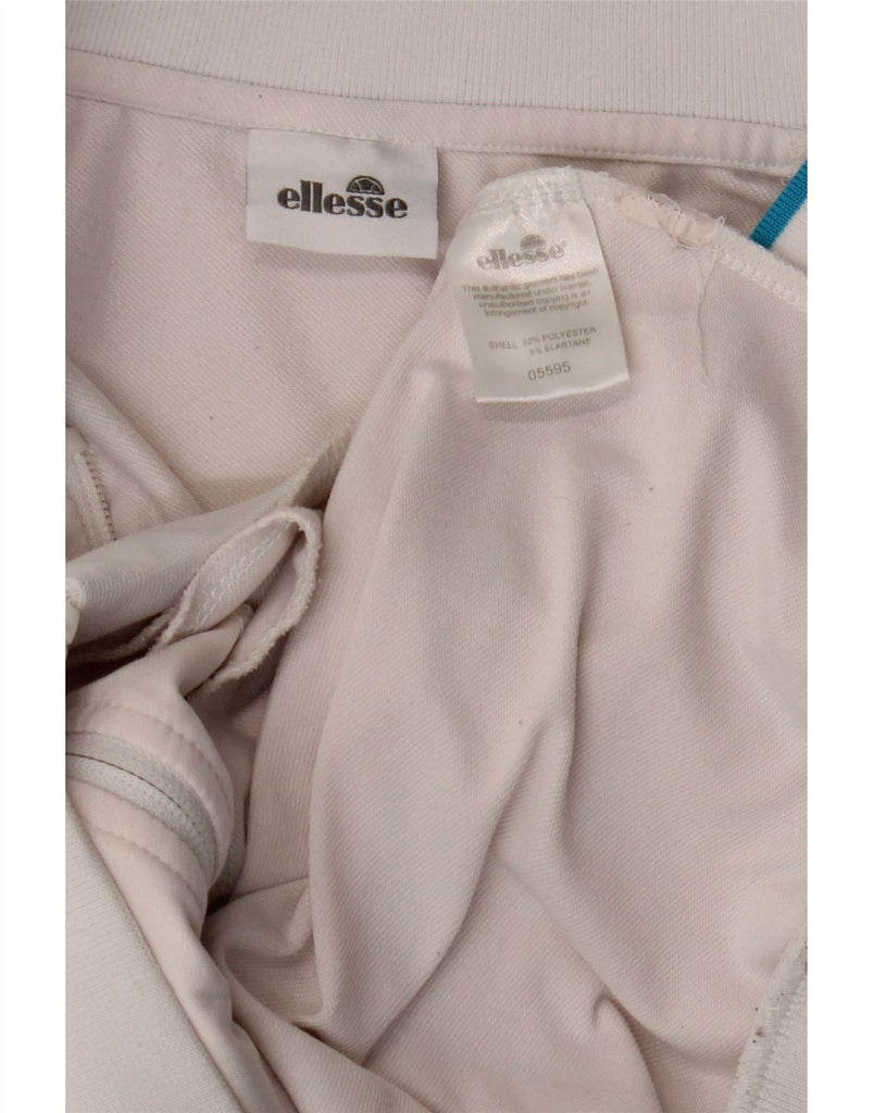 ELLESSE Mens Tracksuit Top Jacket Large White Polyester Vintage Ellesse and Second-Hand Ellesse from Messina Hembry 