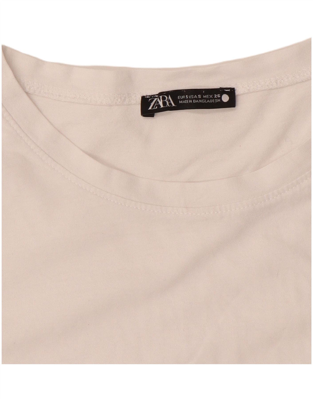 ZARA Womens Bodysuit UK 10 Small White