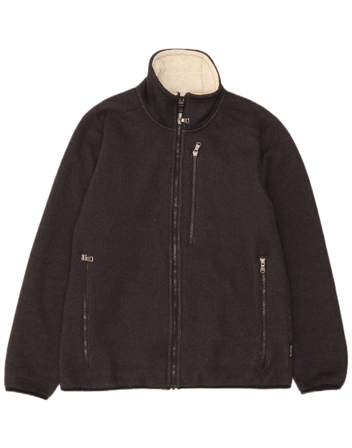 Jack Wolfskin Mens Bomber Jacket UK 40 Medium Black Polyester