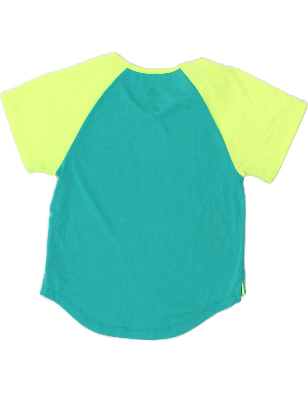 NIKE Boys Graphic T-Shirt Top 10-11 Years Medium  Green Colourblock Vintage Nike and Second-Hand Nike from Messina Hembry 