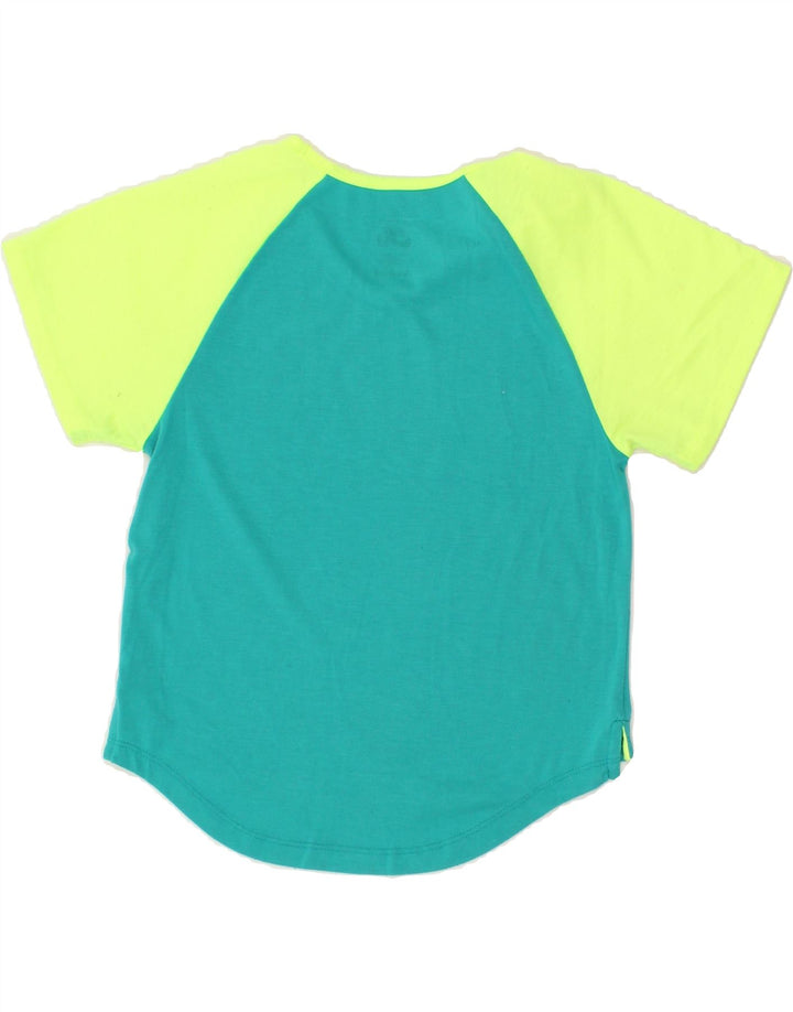 NIKE Boys Graphic T-Shirt Top 10-11 Years Medium  Green Colourblock Vintage Nike and Second-Hand Nike from Messina Hembry 