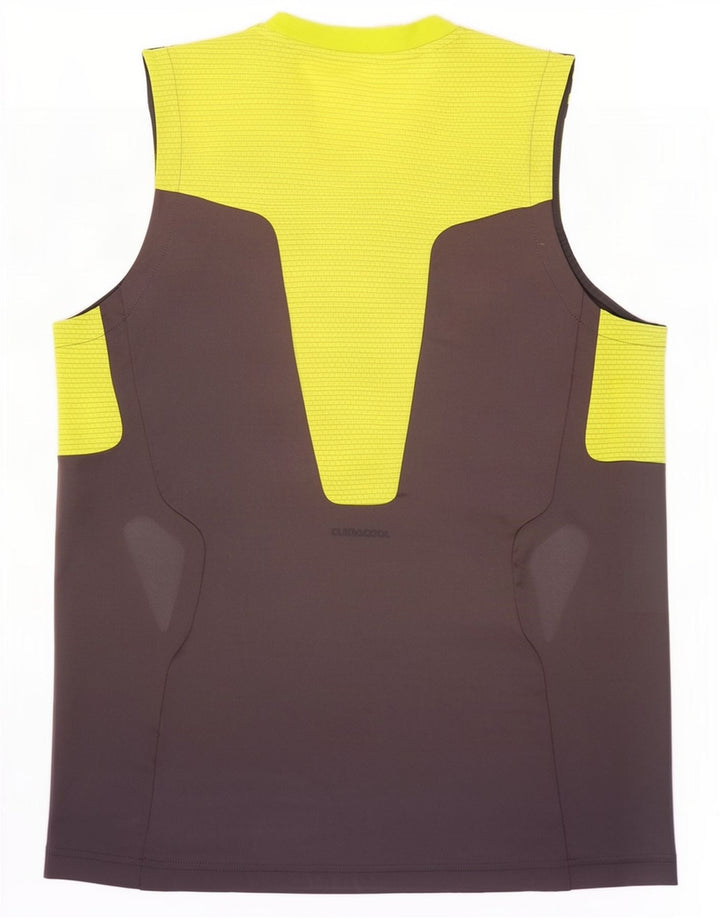 Adidas Boys Vest Top 13-14 Years Grey Colourblock