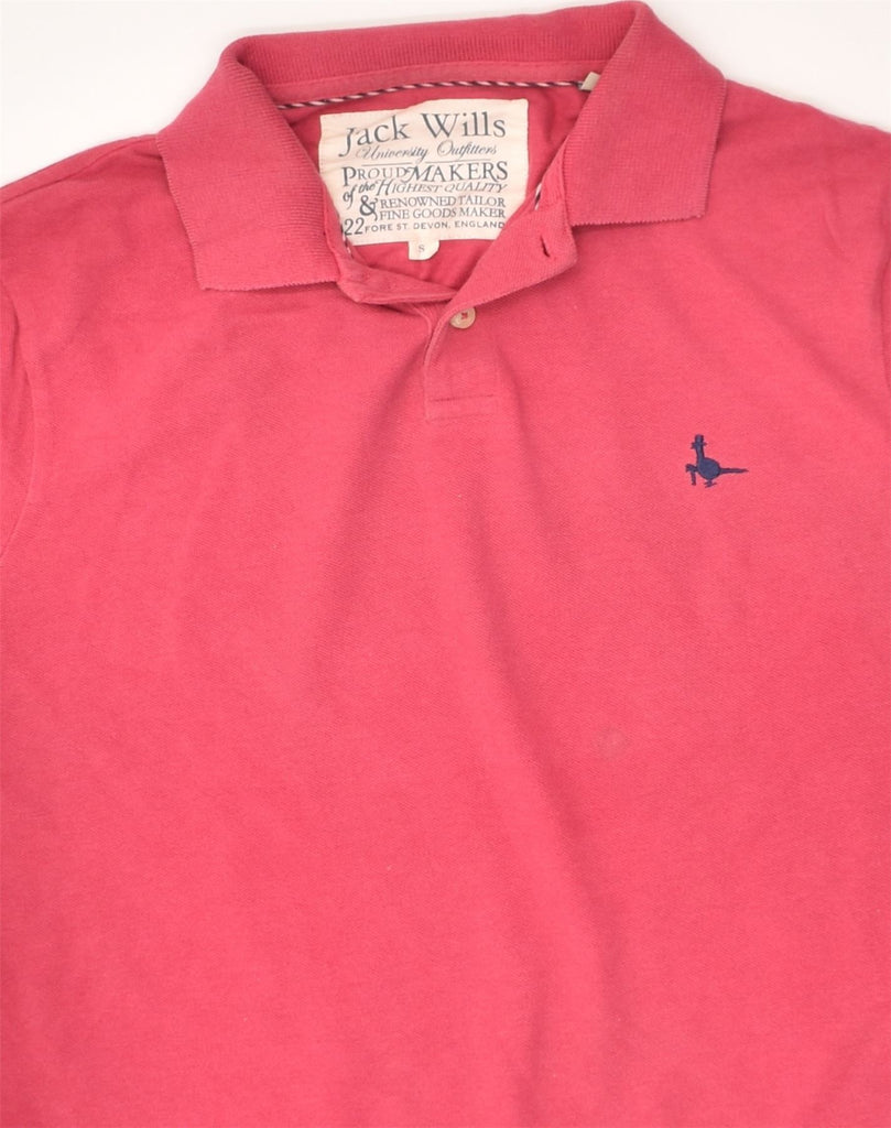 JACK WILLS Mens Polo Shirt Small Pink Cotton | Vintage Jack Wills | Thrift | Second-Hand Jack Wills | Used Clothing | Messina Hembry 