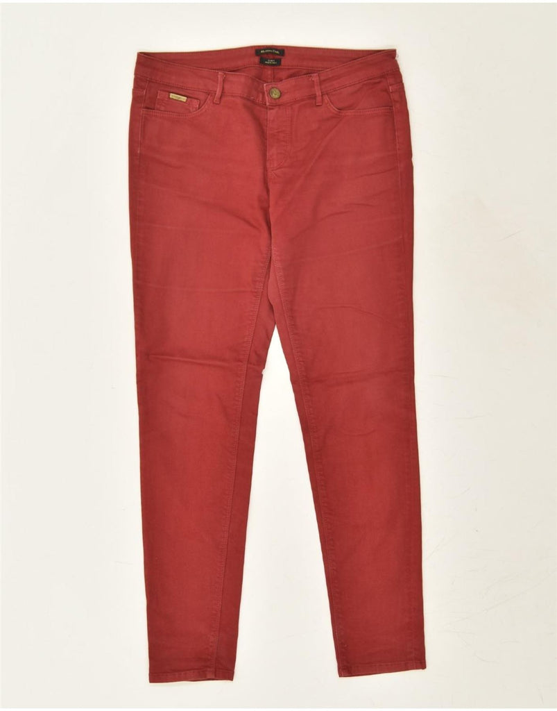 MASSIMO DUTTI Womens Slim Jeans EU 40 Medium W30 L30 Red Cotton | Vintage Massimo Dutti | Thrift | Second-Hand Massimo Dutti | Used Clothing | Messina Hembry 