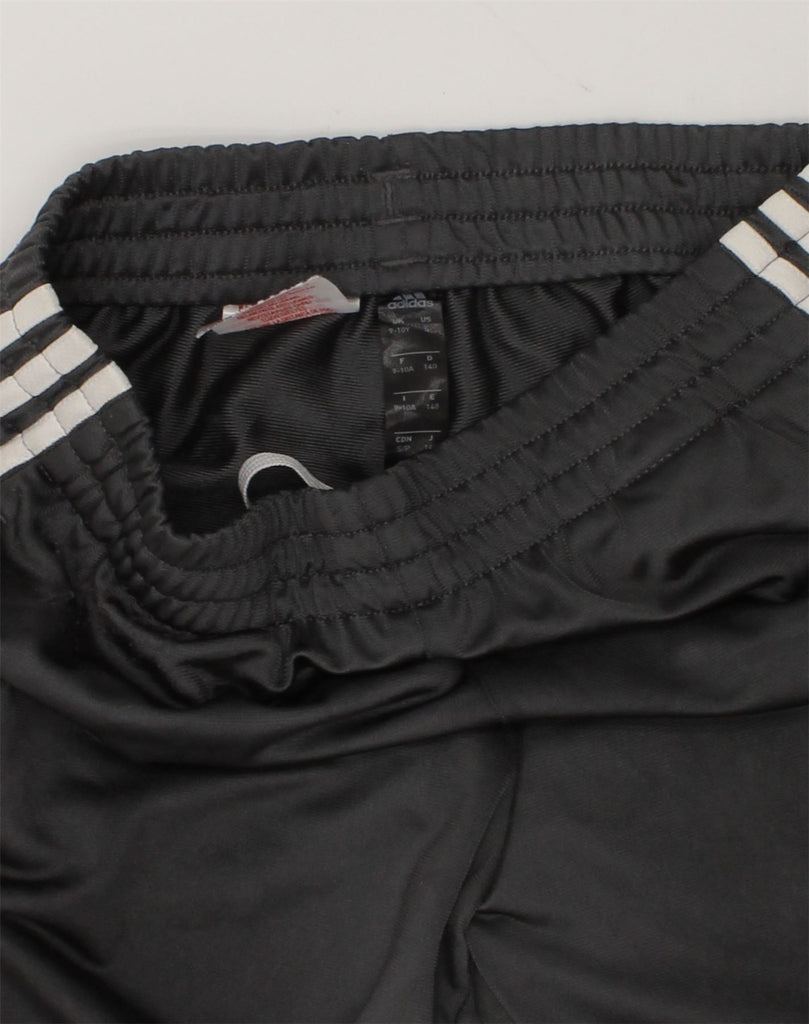 ADIDAS Boys Tracksuit Trousers Joggers 9-10 Years Black Polyester | Vintage Adidas | Thrift | Second-Hand Adidas | Used Clothing | Messina Hembry 