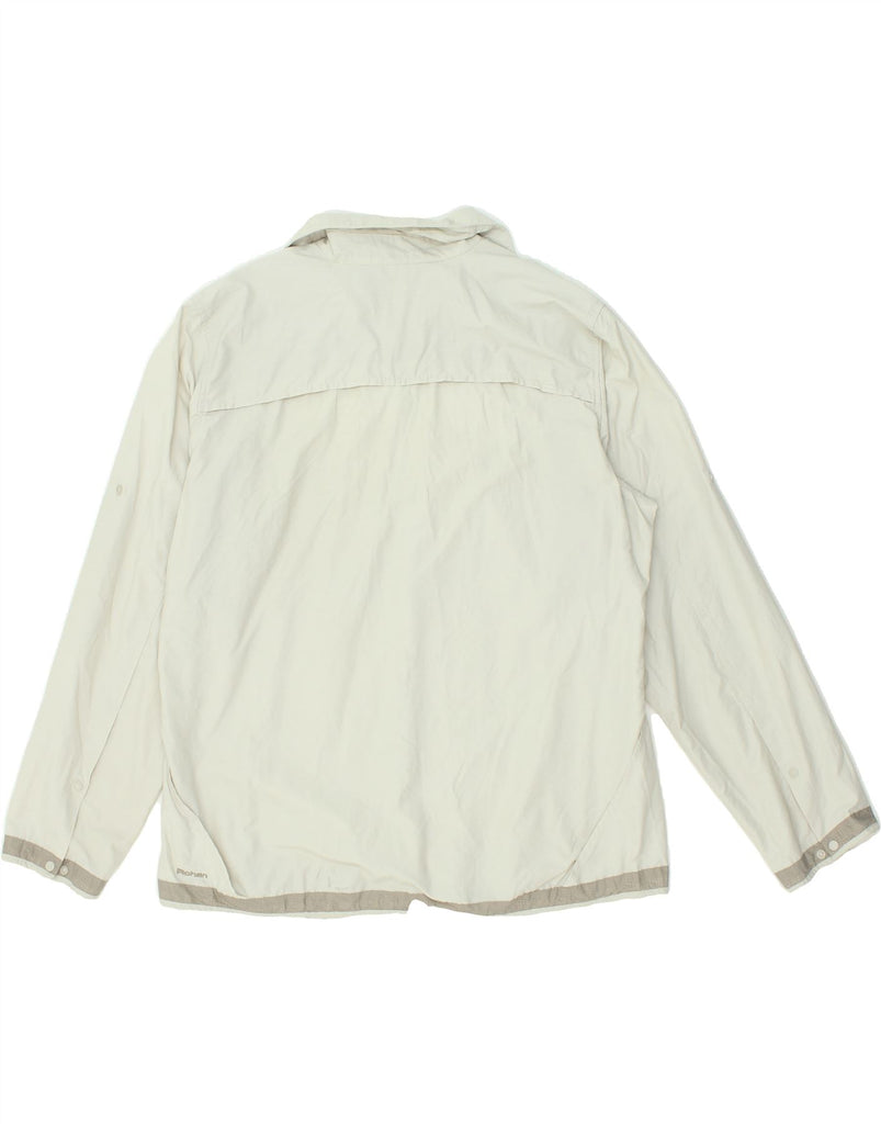 ROHAN Womens Bomber Jacket UK 14 Large Grey Cotton | Vintage Rohan | Thrift | Second-Hand Rohan | Used Clothing | Messina Hembry 