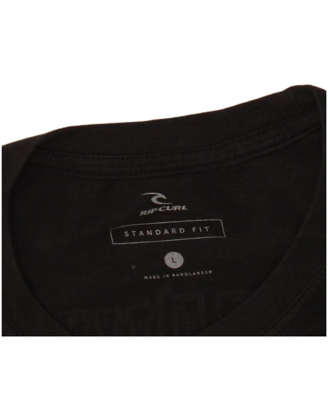 Rip Curl Mens Standard Fit Graphic T-Shirt Top Large Black
