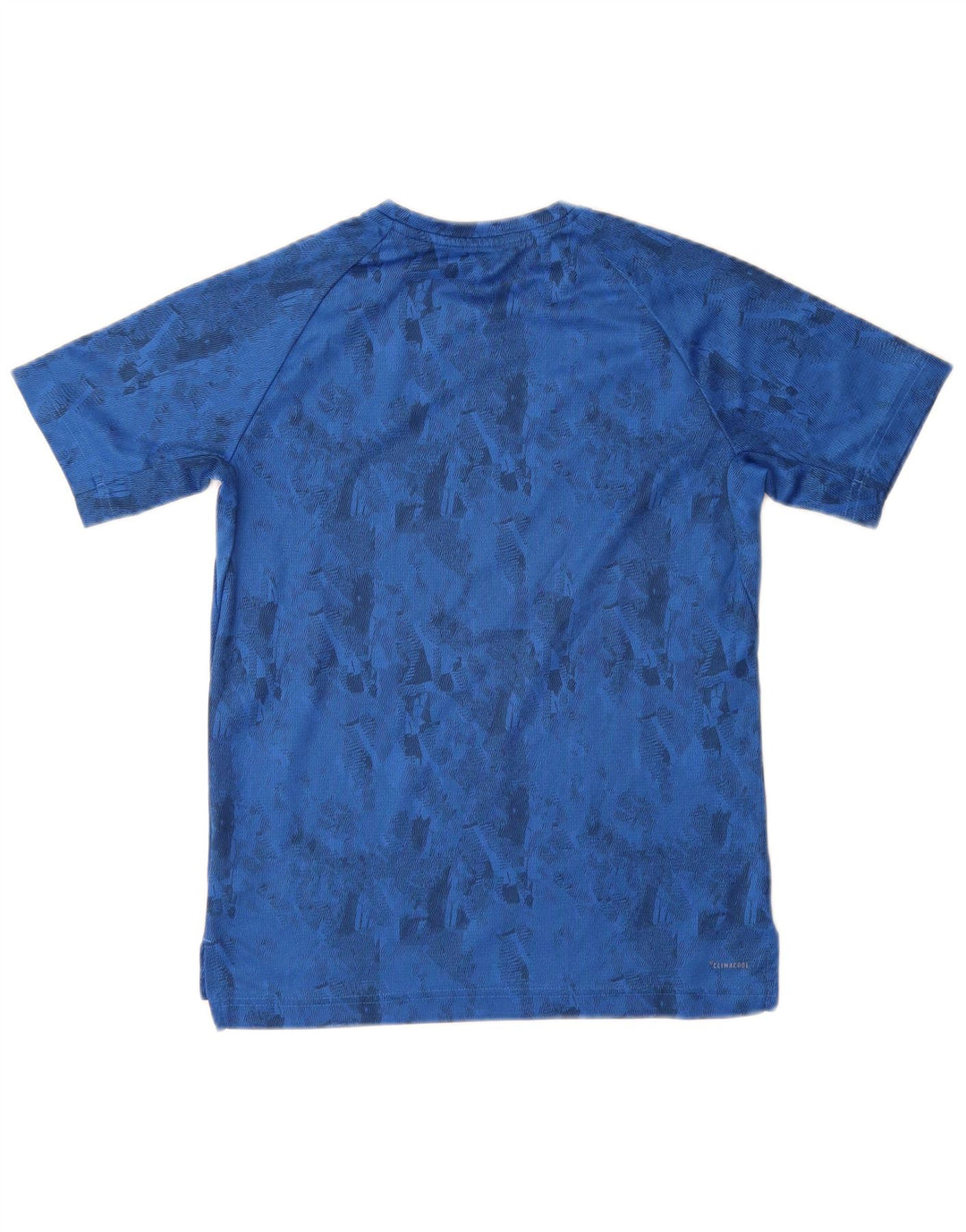 Adidas Boys Climacool T-Shirt Top 11-12 Years Medium Blue Geometric
