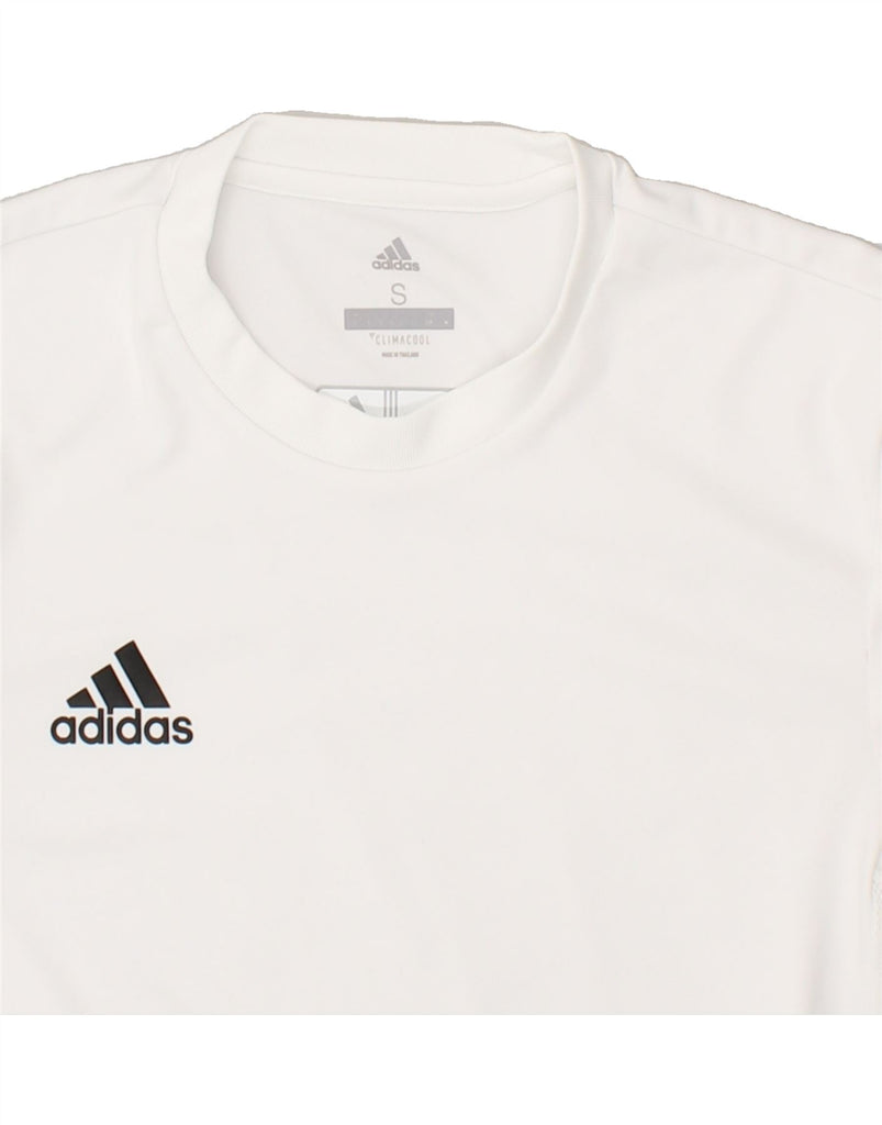 ADIDAS Mens Climacool T-Shirt Top Small White Polyester | Vintage Adidas | Thrift | Second-Hand Adidas | Used Clothing | Messina Hembry 