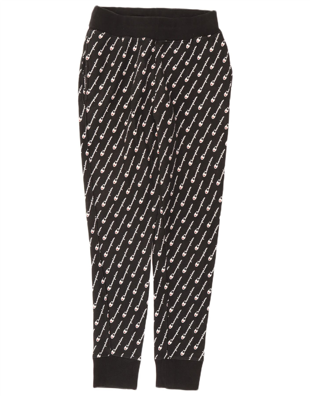 Champion Mens Reverse Weave Graphic Tracksuit Trousers Joggers Large  Black