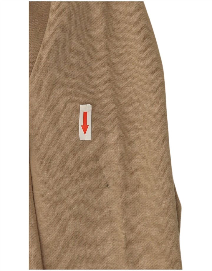 Nike Mens Hoodie Jumper Small Beige Cotton