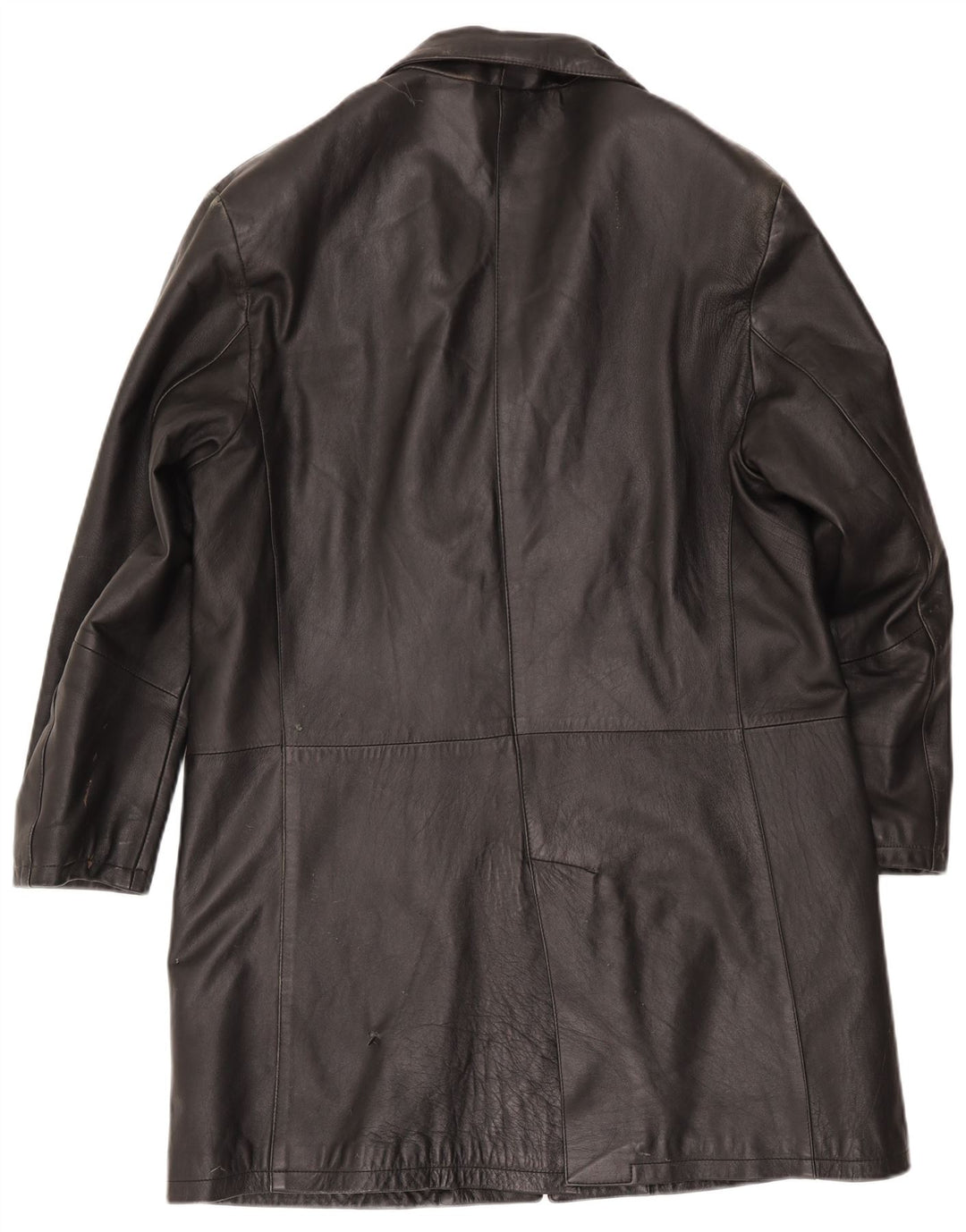Sorbino Mens Leather Coat UK 44 2XL Black