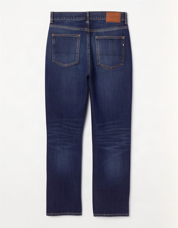 Tommy Hilfiger Mens Mercer Regular Fit Straight Jeans W32 L30 Navy Blue