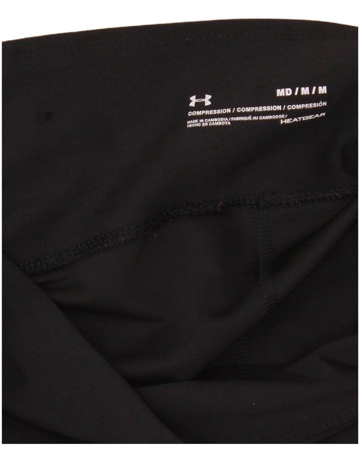 Under Armour Womens Heat Gear Leggings UK 12 Medium  Black
