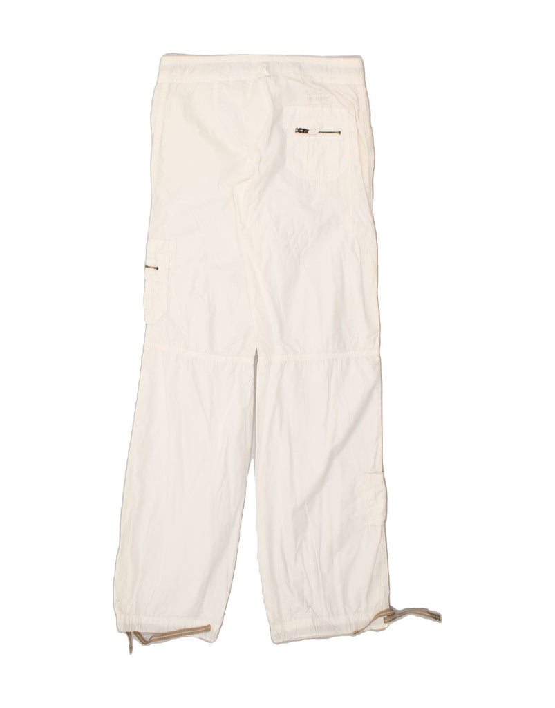 WOOLRICH Mens Straight Cargo Trousers W29 L34 Off White | Vintage Woolrich | Thrift | Second-Hand Woolrich | Used Clothing | Messina Hembry 