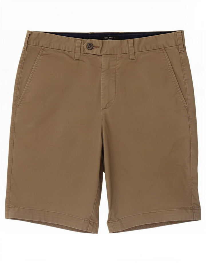 Ted Baker Mens Chino Shorts W30 Medium Khaki Cotton