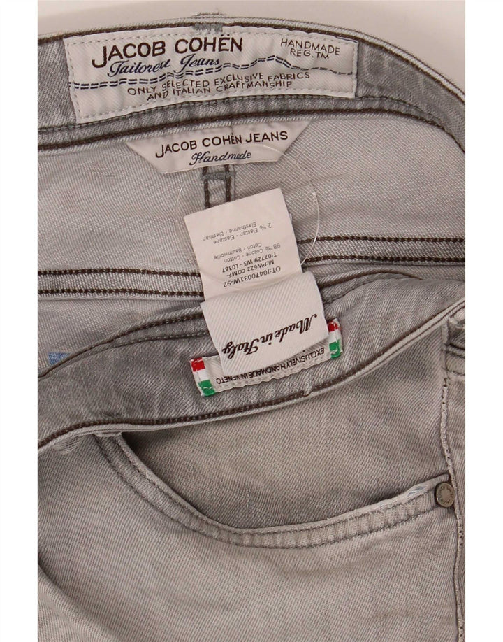 Jacob Cohen Mens Slim Jeans W34 L30 Grey Cotton